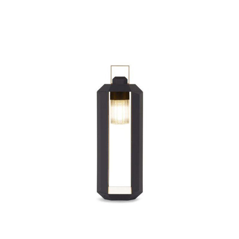 Cube Outdoor Floor Lamp, 28.3" H x 9.6" W x 9.6" D, Dark Bronze