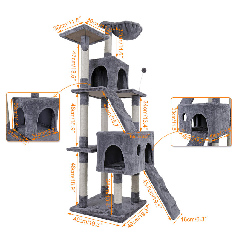 Arbre à chat 68 po Hitchings Luxury Furniture