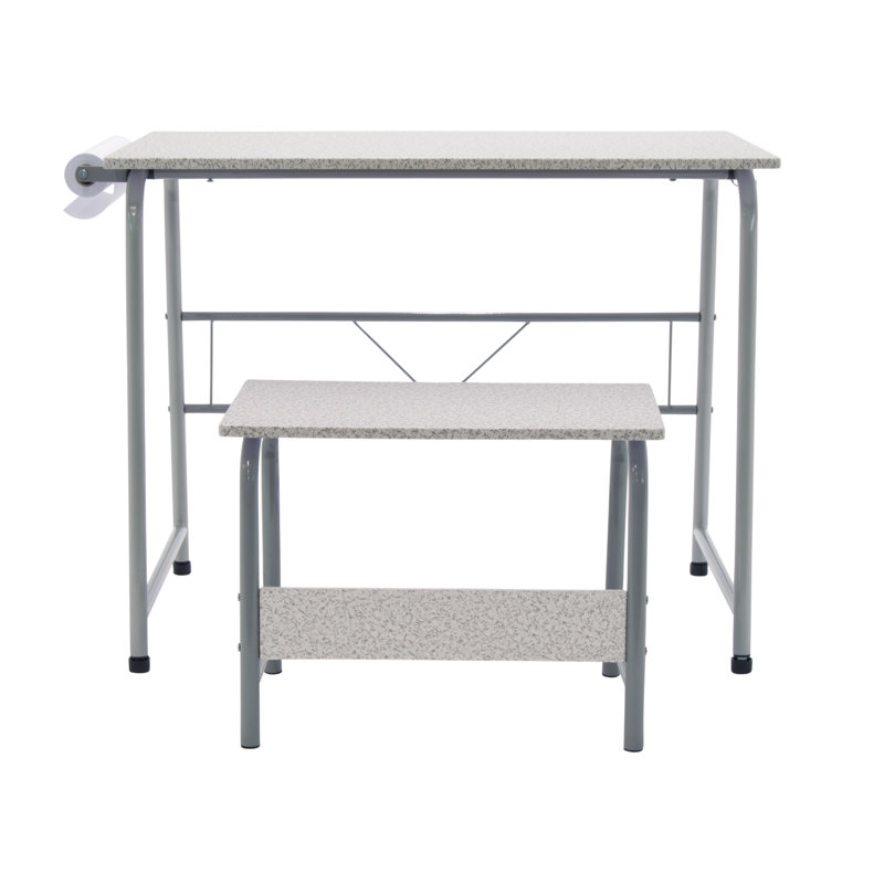 Crary Writing Desk, Grey / Spatter Grey