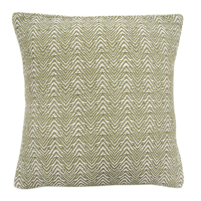 Chevron Square Cushion, Brown, Cushion Cover Only - No Insert