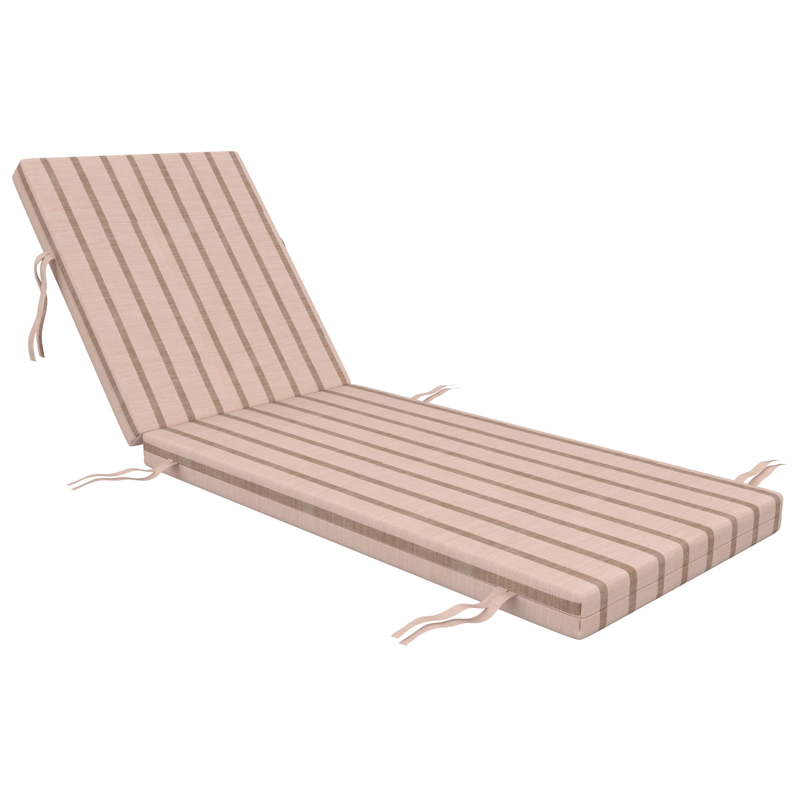 Lani Sunbrella® Seat and Back Cushion, 24" W x 45" D, Unwind Cameo
