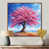Toile avec cadre flottant brun