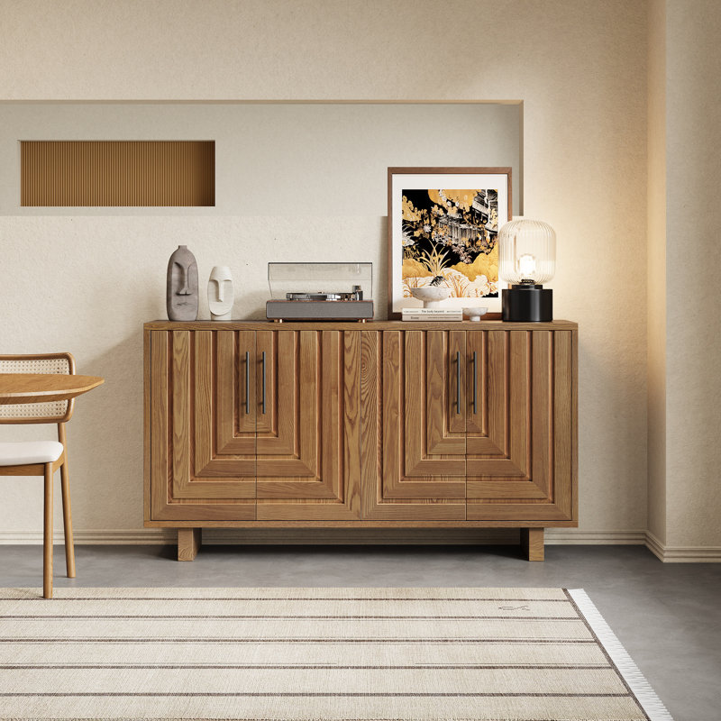 Buffet 4 portes Lyra, Naturel