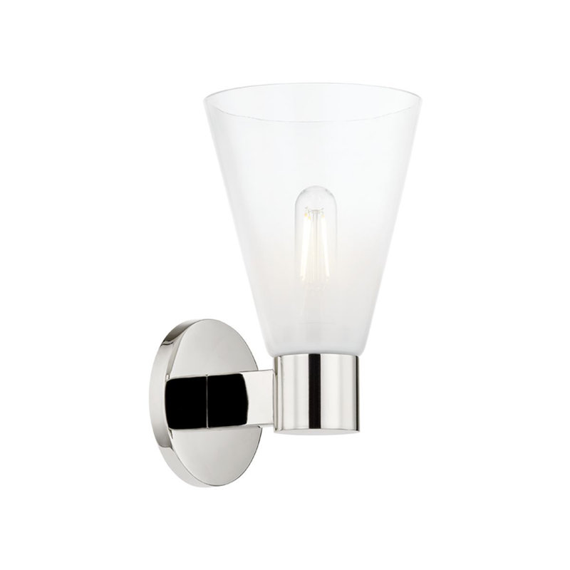 Alma 1 Light Wall Sconce, Polished Chrome
