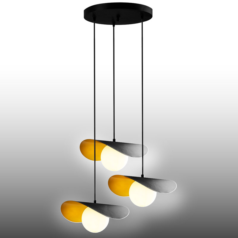 Luminaire suspendu en forme de globe à 3 lumières Jorga
