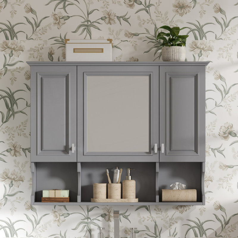 Armoire à pharmacie murale pour salle de bain, armoire de salle de bain moderne avec miroir