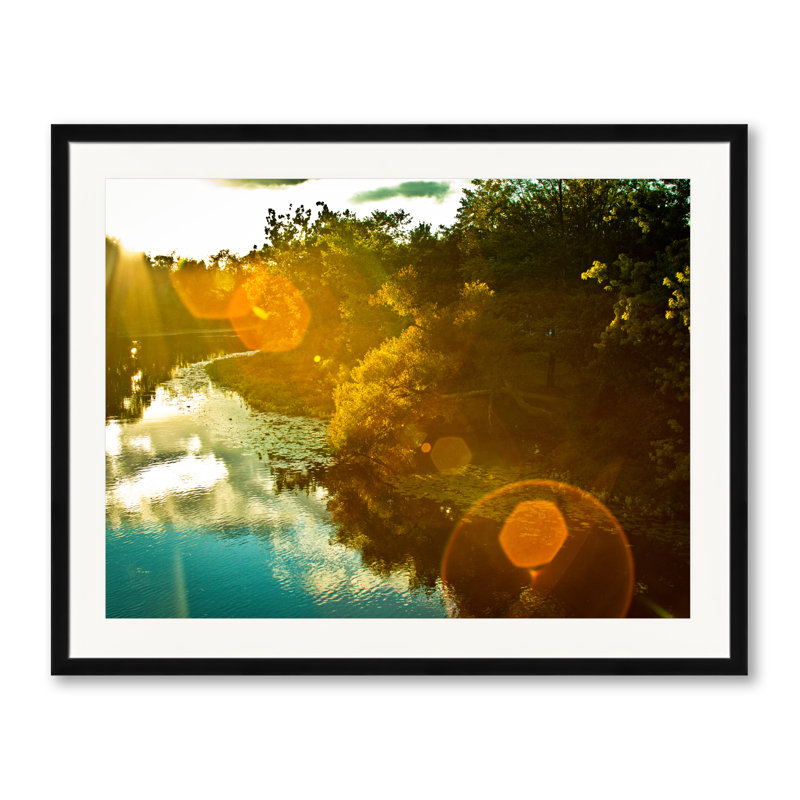Sun Flare Print by Alan Scherer, Black Framed Paper, 25.25" H x 31.25" W