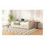 Lit de jour simple rembourré en velours beige avec tiroirs de rangement, lit d'invité de style Mid-Century pour chambre à coucher