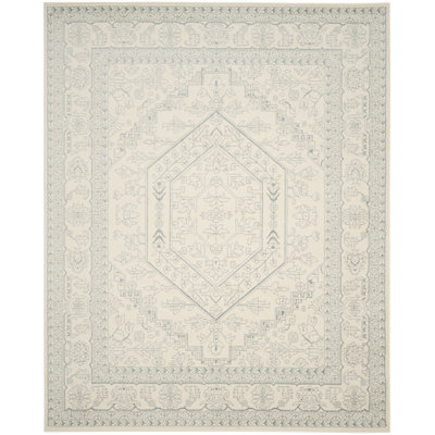 Tapis oriental de couleur sauge / ivoire Arrietty