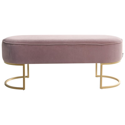 Velvet Upholstered Bench