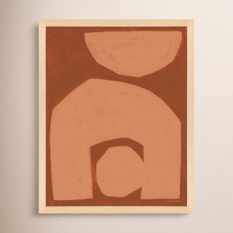 Module On Terra Cotta 2 Print by Michael Kempen, Brown, 30'' H x 24'' W