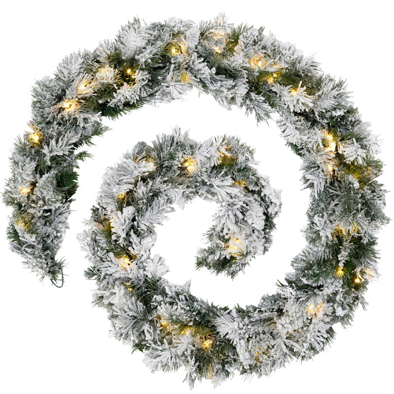 270cm Lighted Faux Garland with Lights
