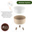 Ensemble de 3 pots à fleurs en plastique pour plantes avec trou de drainage Ginza Maison -115744818