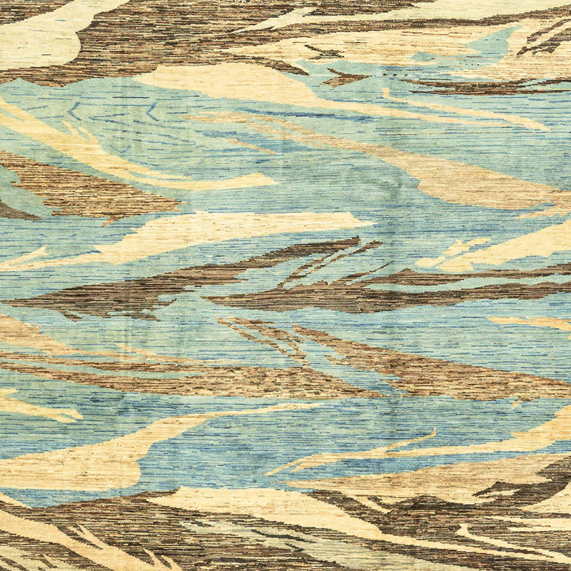 Abstract Indoor Rug, Square 8'