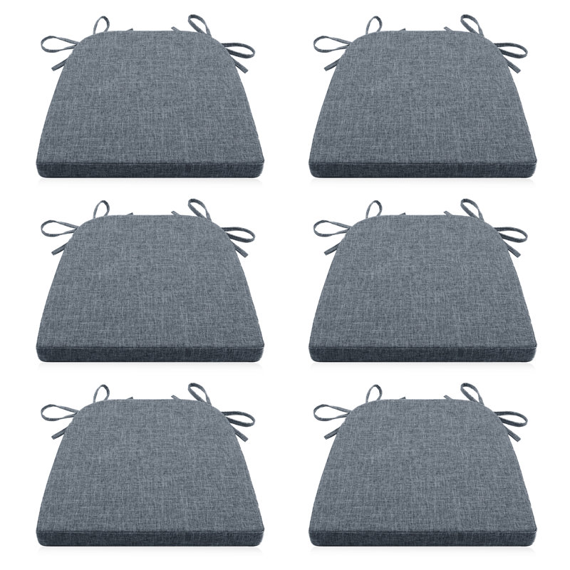 Coussin de chaise 6 pièces Latitude Run®, Gris