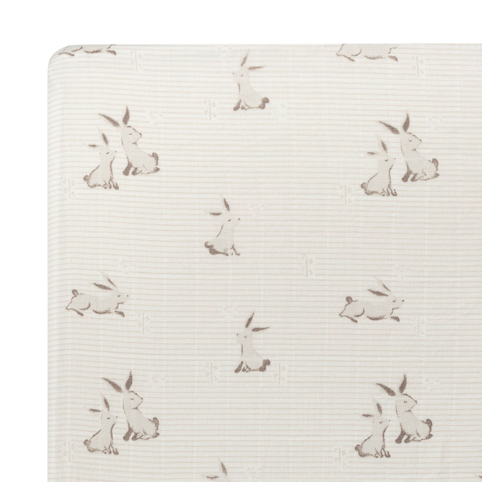 Garcia 100% Organic Cotton Bunny Crib Sheet, GOTS Certified, Ultra-Soft, Birch Lane