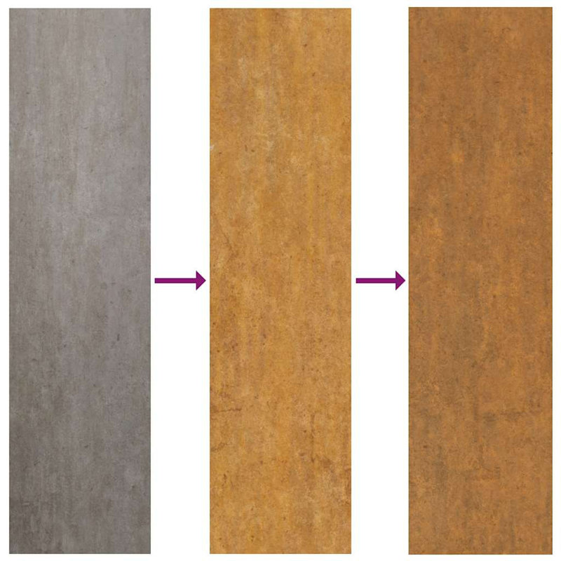 Barrière de jardin vidaXL 105 x 80 cm en acier Corten, L 41,30 po x P 31,50 po