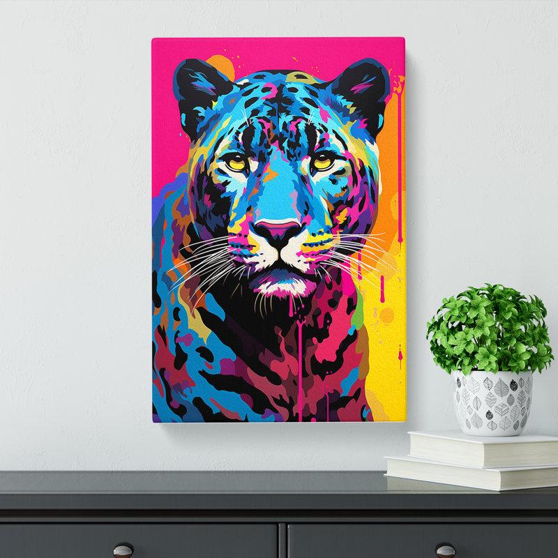 Panther Pop - Wrapped Canvas, 76cm H x 50cm W x 3cm D