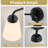 2 Light Bathroom Vanity Light Dimmable With Milk Glass Shades Over Mirror-1544001001-1544001002
