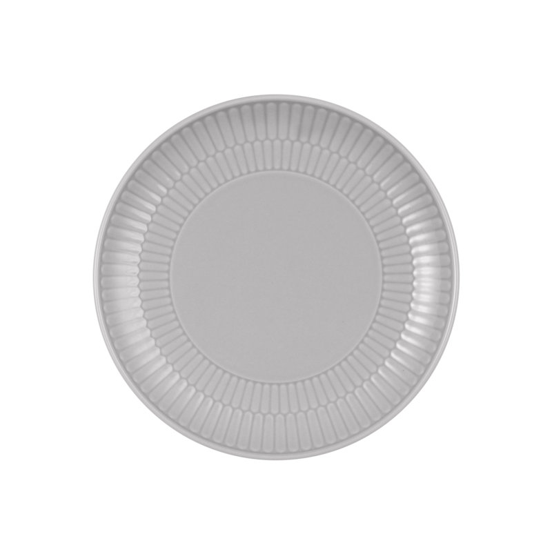 18 Piece Bone China Dinnerware Set, Service for 6, Grey