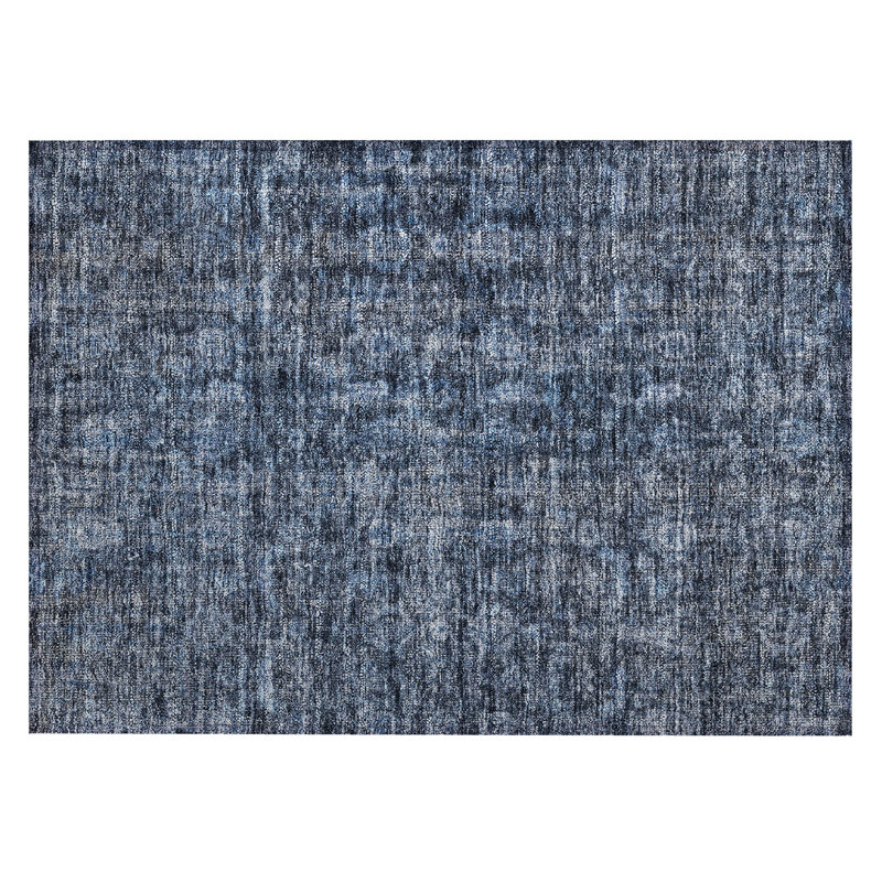 Machine Washable Indoor/Outdoor Chantille ACN1145 Blue Rug, Rectangle 1'8" x 2'6"