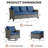 Maelie 7-Piece Patio Conversation Set, Outdoor Sofa With 4 Swivel Gliders And 2 Ottomans-341897652