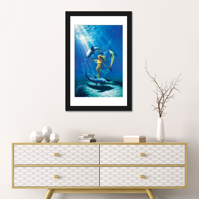 «Dance of Joy», impression sur toile, H 24 po x l 16 po x P 1 po, Papier d'art encadré noir, Blanc
