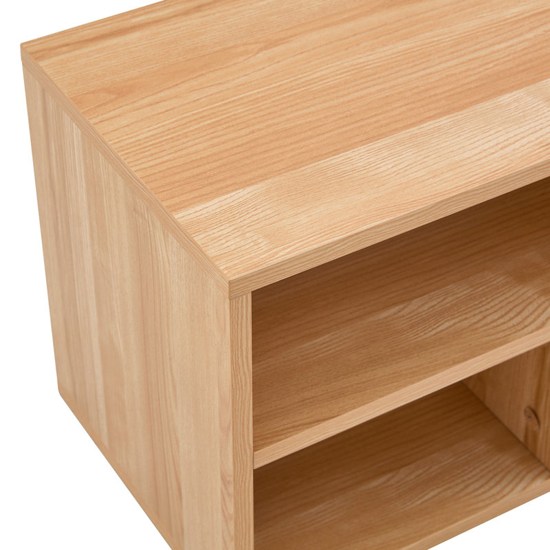 Meuble télé modulaire avec rangement ouvert, Light Wood