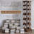 Nut-Brown Modern Solid wood Rotating Bookshelf