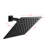 Stainless Steel Showerhead - High Rain With Self Nozzles, Matte Black, 8x8x10 Inch Shower Head Unique Bathroom-117092854