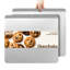 Grande plaque à biscuits 2 pièces sans rebords, plaque de cuisson antiadhésive, plateaux de cuisson commerciaux, 16 po x 14 po, gris