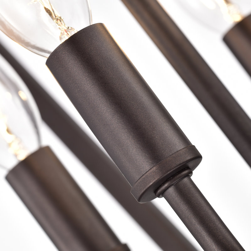 Lustre empire 4 lumières Halen, Bronze huilé, H 17,75 po x l 12 po x P 12 po