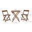Ensemble bistro d'extérieur carré en bois d'acacia massif 26 po Hagler-824614063