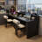 Black Rectangular Solid Wood  desk-2141044603