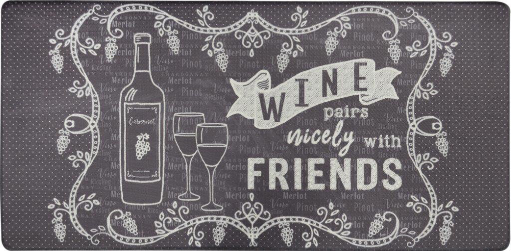 Nicole Miller Cook N Comfort Wine Pairs Nicely Kitchen Mat Nicole Miller