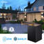 Appliques murales carrées d'extérieur à DEL en aluminium Cascade