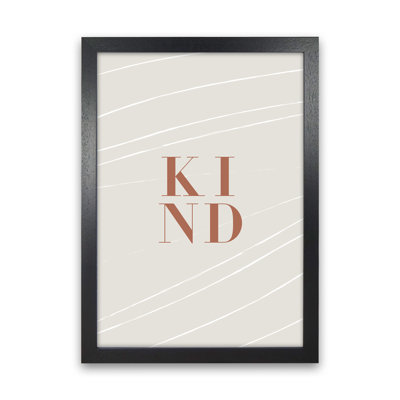 Kind - Print on Canvas
