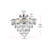 Cinda 16 inch Flush Mount in Chrome