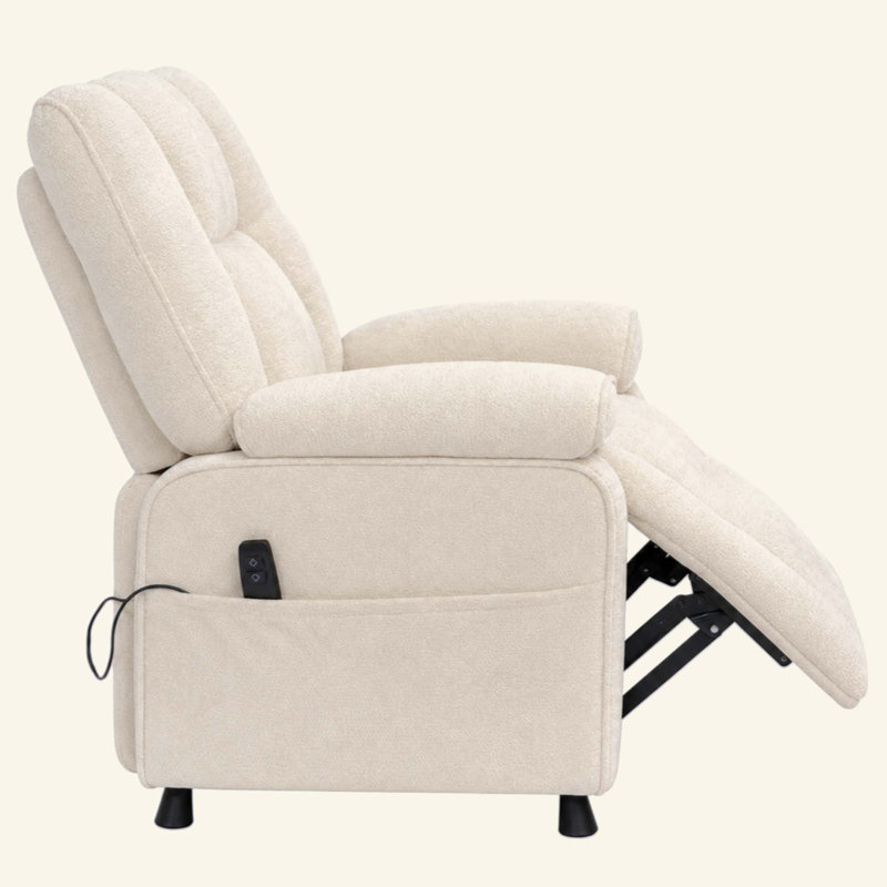 Fauteuil inclinable électrique Basic, Chenille beige