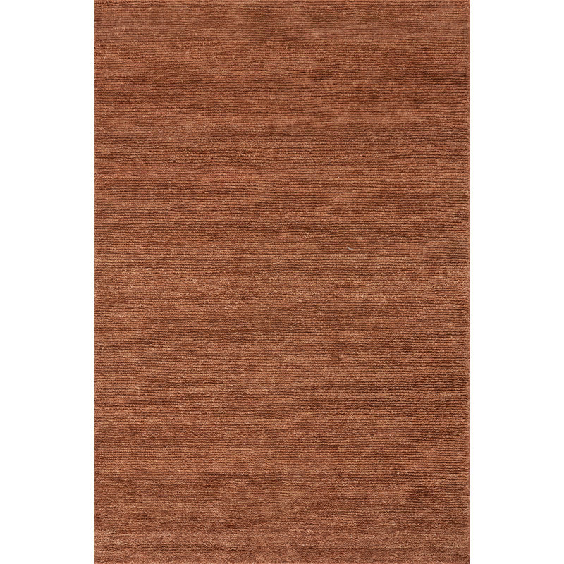 Ramsey Rust Hand Knotted Wool Rug, Rectangle 2' x 3'