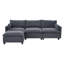 Canapé modulaire surdimensionné avec repose-pieds mobile-1979278044
