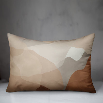 Terracotta Mountains Throw Pillow
