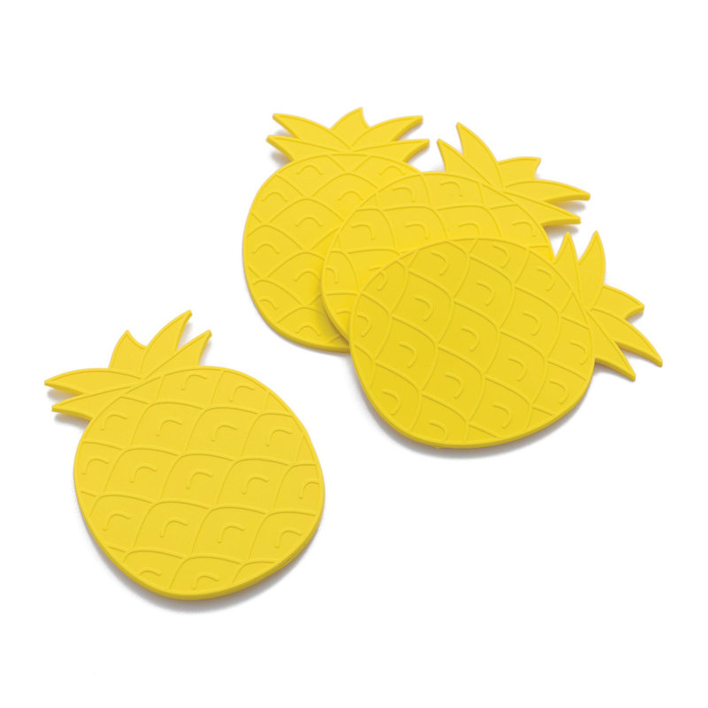Silicone 4 Piece Coaster Set