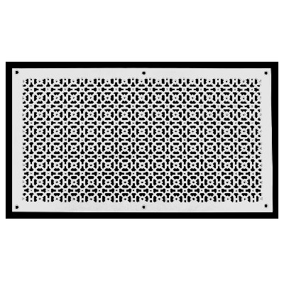 AIR RETURN 8"x30" Duct Opening | Heavy Cast Aluminum Duct Cover (10"x32" Overall) | Powder Coated