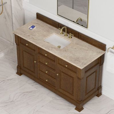 Brookfield 60"W Single Vanity W/ Freepower Wireless Charger