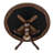 A Round Dining Table with Rippled Sand Marble Pattern tabletop, Mahogany Finish-1153974602