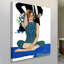 Reproduction d'art rétro sur toile tendue, mode rétro-15836014