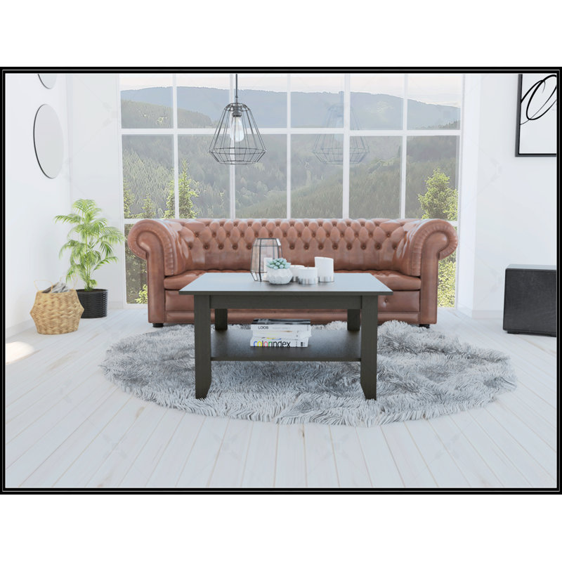 Table basse rectangulaire, Noir