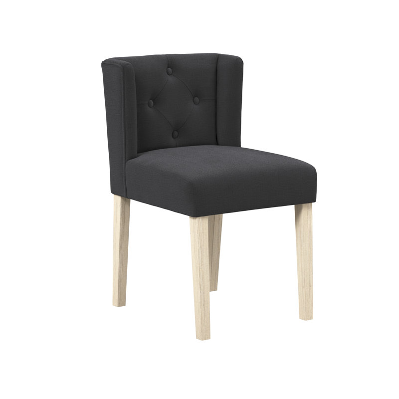 SHAY WINGED DINING CHAIR WITHOUT ARMS, Anthracite
