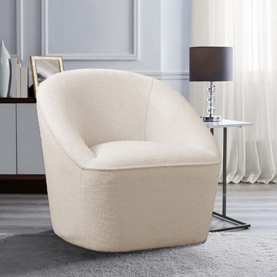 Alemar Swivel Barrel Chair by Wade Logan